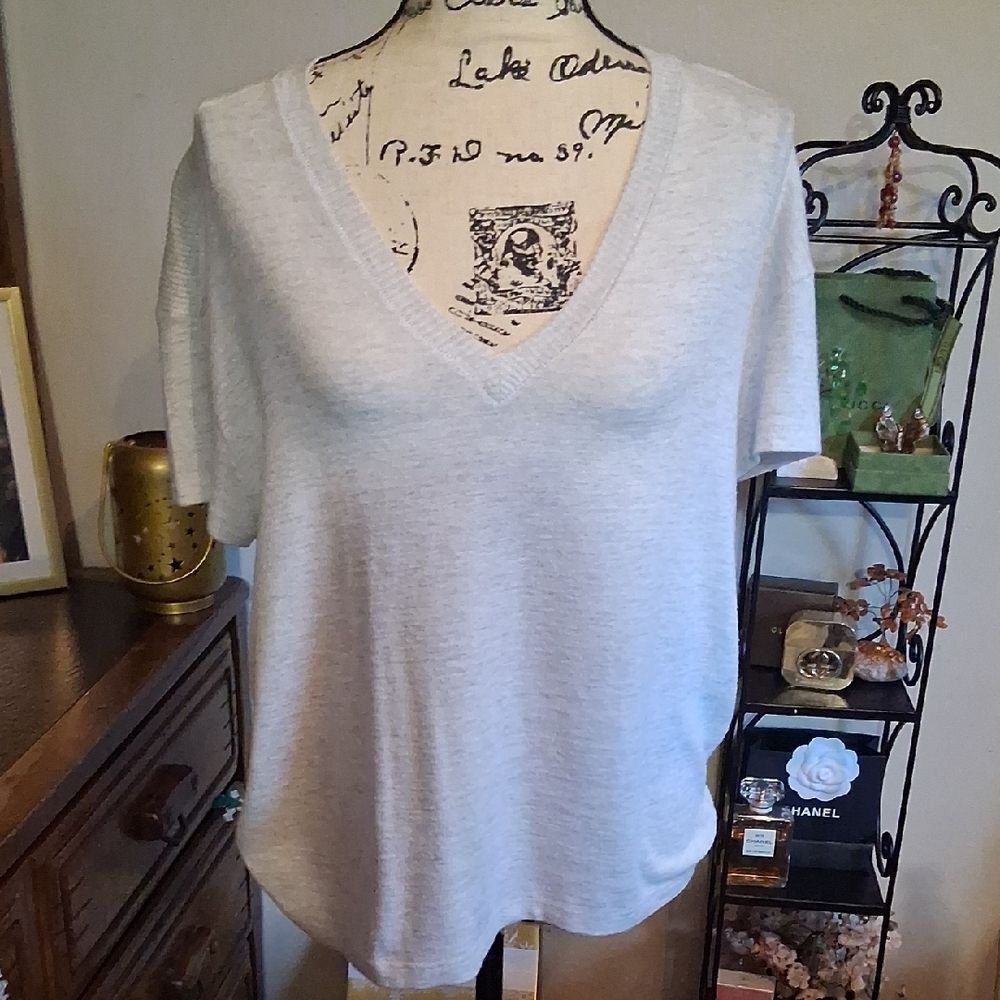 Rag & Bone Soft Wheat Rayon Blend Knit Top Size Medium